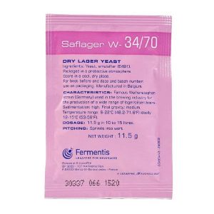 SafLager W-34/70 German Lager Dry Yeast 11.5g Satchet